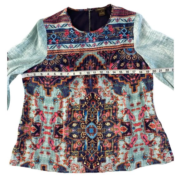 Anthropologie Vineet Bahl Prudence Blouse Boho Bohemian Chic XS $98 - Picture 8 of 14